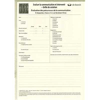 Emprunter Evaluer la communication et intervenir. Grille de cotation livre