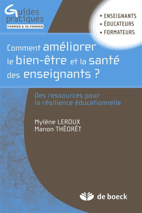 Emprunter Comment améliorer le bien-être et la santé. Des enseignants des ressources pour la résilience éducat livre