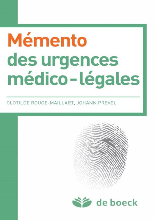 Emprunter Mémento des urgences médico-légales livre