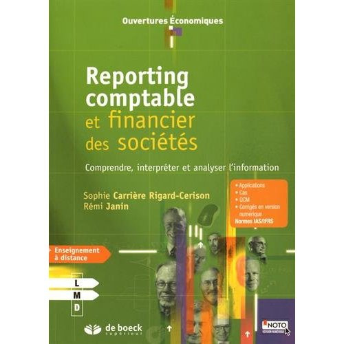 Emprunter Reporting comptable et financier des sociétés livre