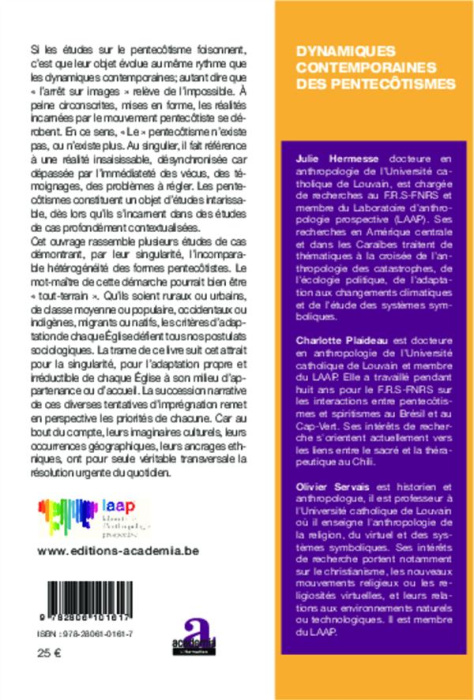 Emprunter Dynamiques contemporaines des pentecôtismes livre