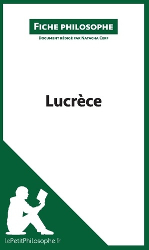 Emprunter Lucrèce. Fiche philosophe livre
