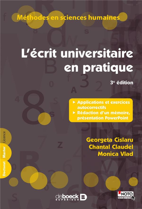 Emprunter L'écrit universitaire en pratique. Applications et exercices autocorrectifs, rédaction d'un mémoire, livre