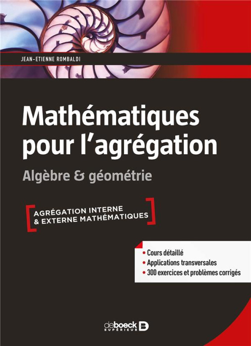 Emprunter Mathématiques pour l'agrégation. Algèbre et géométrie livre