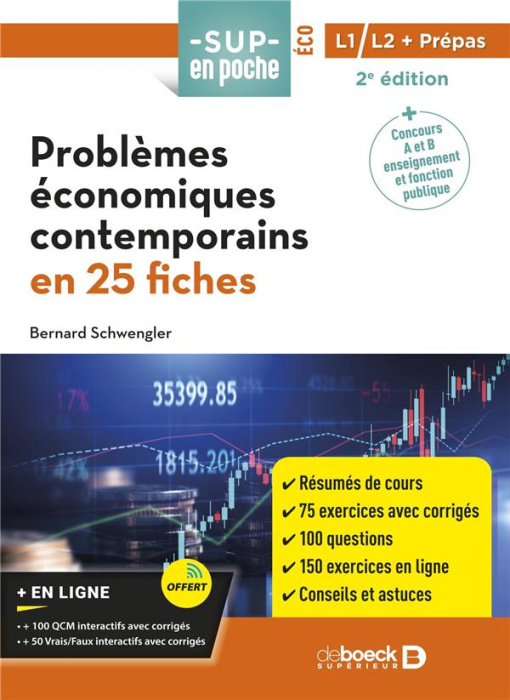 Emprunter Problèmes économiques contemporains en 25 fiches. 2e édition livre