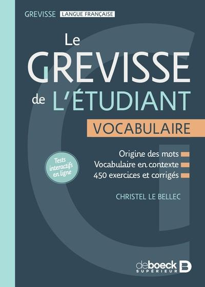 Emprunter Le Grevisse de l'étudiant. Vocabulaire livre