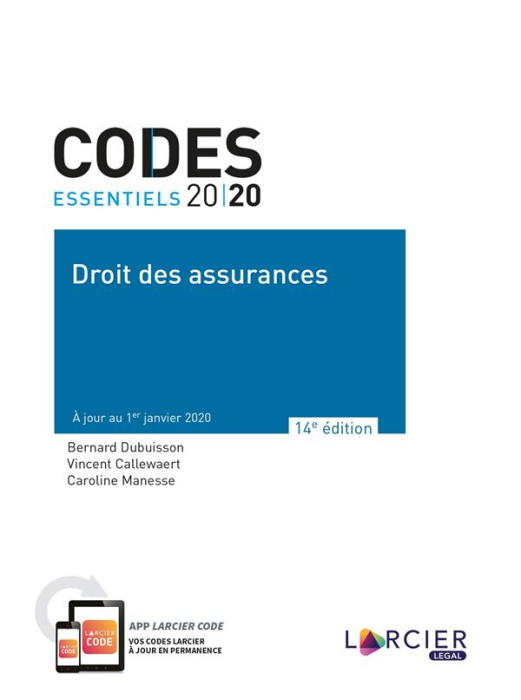Emprunter Droit des assurances. Edition 2020 livre