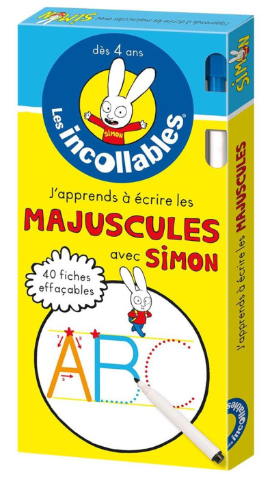 Emprunter J'apprends à écrire les majuscules avec Simon. 40 fiches effaçables feutre livre