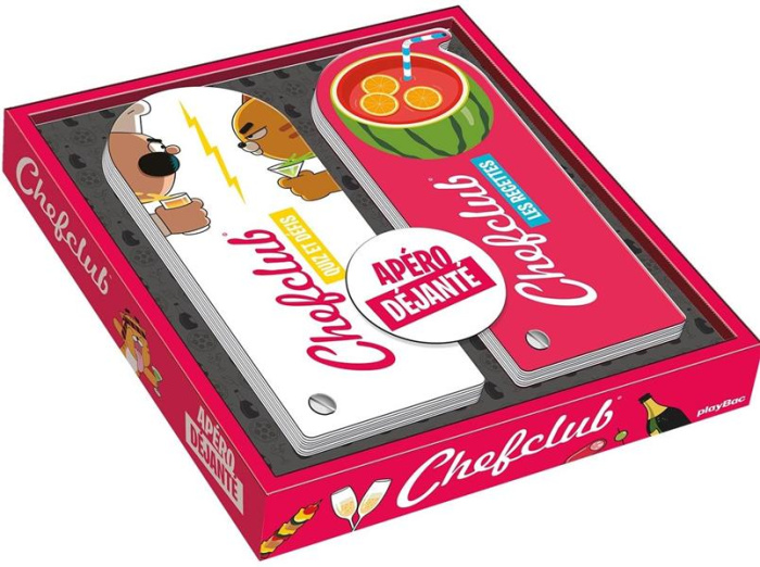 Emprunter Coffret Apéro déjanté. Avec 1 éventail avec les recettes emblématiques de Chefclub et 1 éventail ave livre