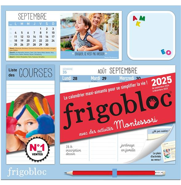 Emprunter Frigobloc avec des activités Montessori. Le calendrier maxi-aimanté pour se simplifier la vie ! Edit livre