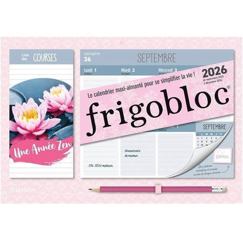 Emprunter Mini Frigobloc hebdomadaire Une Année Zen. De septembre 2025 à décembre 2026, Edition 2025-2026 livre