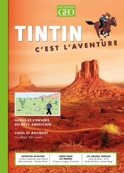 Emprunter Tintin c'est l'aventure N° 4, février-mars-avril 2020 : Hergé et l'envers du rêve américain livre