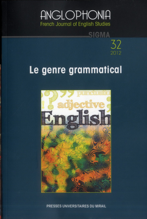 Emprunter Anglophonia N° 32/2012 : Le genre grammatical livre