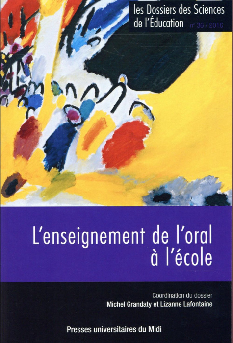 Emprunter Les dossiers des Sciences de l'Education N° 36/2016 : L'enseignement de l'oral à l'école livre