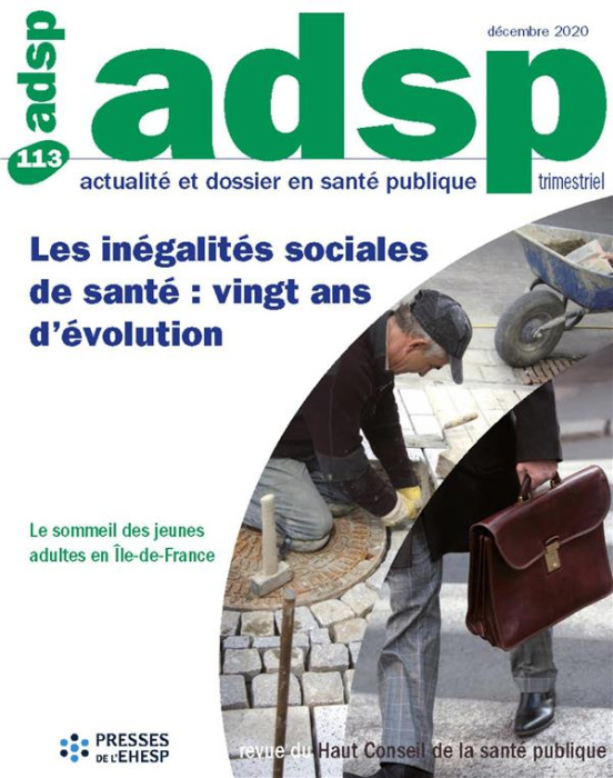 Emprunter ADSP N° 113, mars 2021 : Les inégalités sociales de santé : vingt ans d'évolution livre