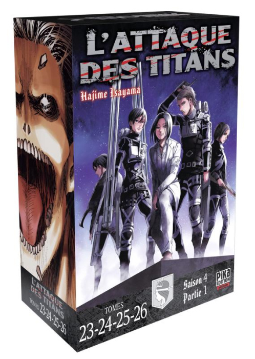 Emprunter L'Attaque des Titans Saison 4 Partie 1 - Coffret 4 tomes : Tomes 23 à 26 livre