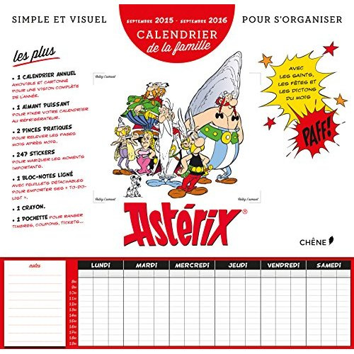 Emprunter Astérix calendrier de la famille septembre 2015 - septembre 2016 livre