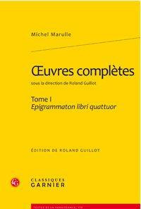 Emprunter OEUVRE COMPLETE TOME I EPIGRAMMATON LIBRI QUATTUOR livre