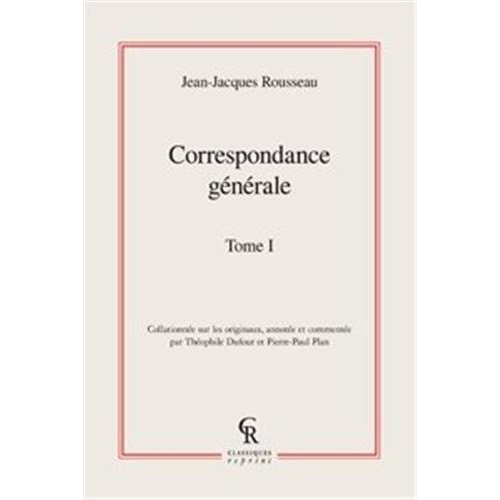 Emprunter CORRESPONDANCE GENERALE TOME I livre