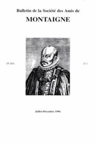 Emprunter BULLETIN SOCIETE AMIS MONTAIGNE VIII 1996-2 4 livre