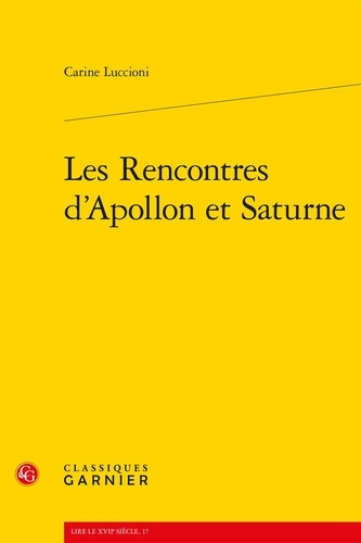 Emprunter LES RENCONTRES D APOLLON ET SATURNE livre