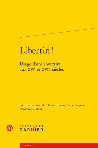 Emprunter LIBERTIN - USAGE D INVECTIVE AUX XVIE XVIIE SIECLES livre