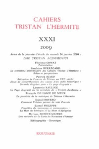 Emprunter CAHIERS TRISTAN L HERMITE 2009 31 livre