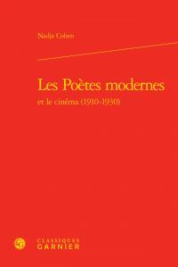 Emprunter POETES MODERNES CINEMA 1910-1930 livre