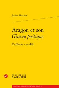Emprunter ARAGON SON OEUVRE POETIQUE - L OEUVRE AU DEFI livre