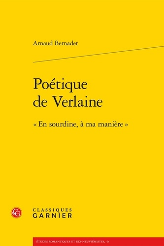 Emprunter POETIQUE VERLAINE - EN SOURDINE MA MANIERE livre