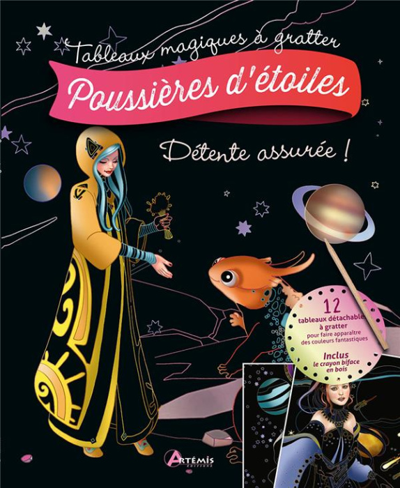 Emprunter Poussières d'étoiles. Avec 12 tableaux détachables à gratter et 1 crayon biface en bois livre
