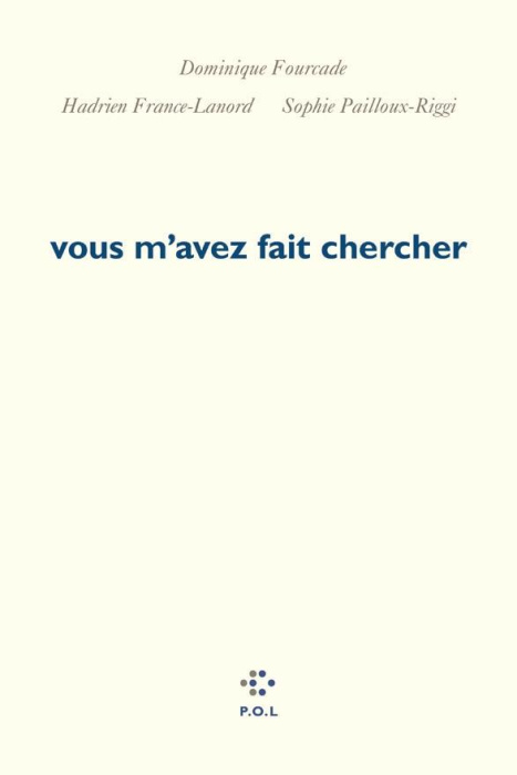 Emprunter Vous m'avez fait chercher livre