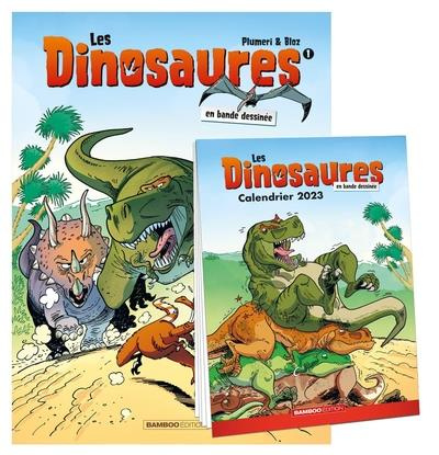 Emprunter Les dinosaures en bande dessinée Tome 1 : Avec le calendrier 2023 offert livre
