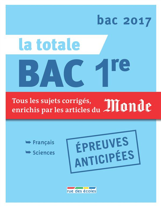 Emprunter La totale Bac 1re. Edition 2017 livre