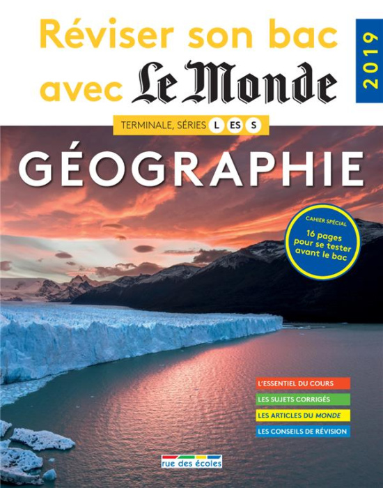 Emprunter Géographie Terminale séries L, ES, S. Edition 2019 livre