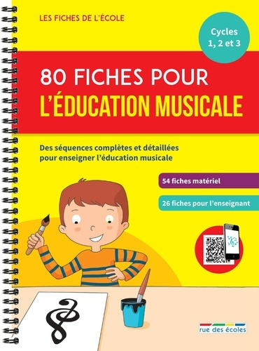 Emprunter 80 fiches pour l'éducation musicale. Cycles 1, 2 et 3 livre
