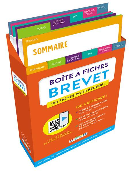 Emprunter Boîte à fiches brevet . 180 fiches pour réussir ! Edition 2021 livre