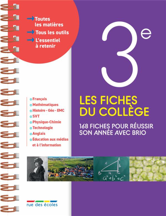 Emprunter Les fiches du collège 3e livre