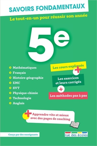 Emprunter Savoirs fondamentaux 5e. Le tout-en-un pour réussir son année livre