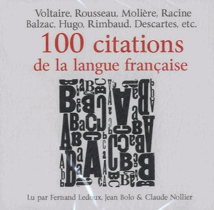 Emprunter 100 citations de la langue française. 1 Cassette audio livre