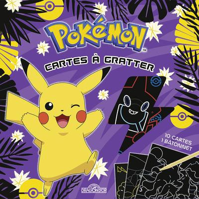 Emprunter Pokémon Cartes à gratter Pikachu à Alola. Avec 10 cartes, 1 bâtonnet livre