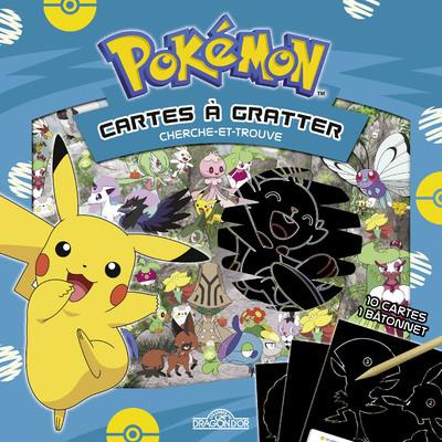Emprunter Pokémon Cartes à gratter. Cherche-et-trouve. Avec 10 cartes et 1 bâtonnet livre