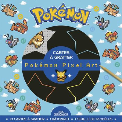 Emprunter Pokémon Pixel Art. Avec 10 cartes à gratter, 1 bâtonnet, 1 feuille de modèles livre