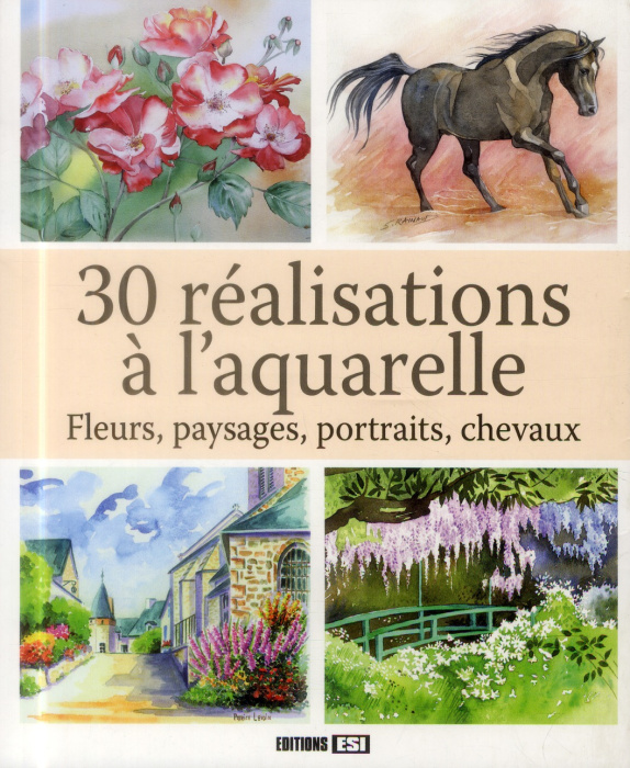 Emprunter 30 réalisations à l'aquarelle. Fleurs, paysages, portraits, chevaux livre