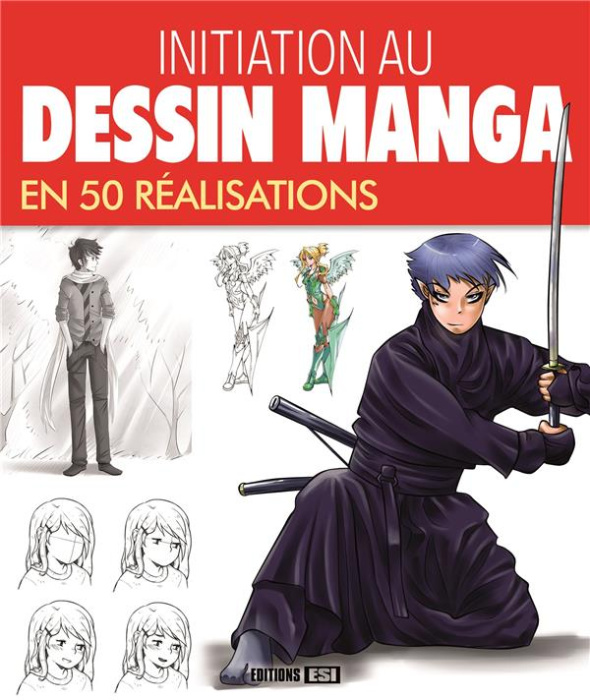 Emprunter Initiation au dessin manga en 50 réalisations livre