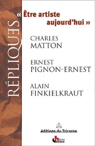 Emprunter ETRE ARTISTE AUJOURD'HUI livre