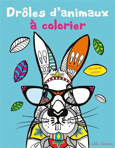 Emprunter Drôles d'animaux à colorier livre
