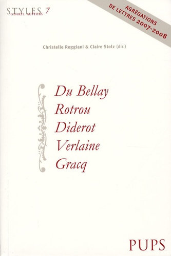 Emprunter Du Bellay, Rotrou, Diderot, Verlaine, Gracq livre