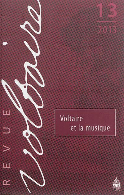 Emprunter Revue Voltaire N° 13/2013 : Voltaire et la musique livre