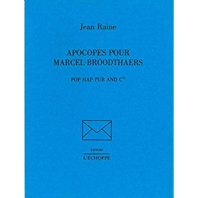 Emprunter Apocopes pour marcel broodthaers livre